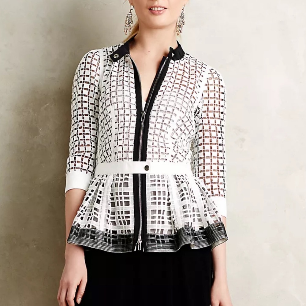 Byron Lars Peplum Jacket Anthropologie 8